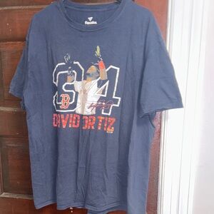 Fanatics Men's Dark Blue David Ortiz Graphic Tee